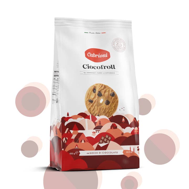 Cabrioni Ciocofroll Chocolate shortbread biscuits for wholesale by Cabrioni