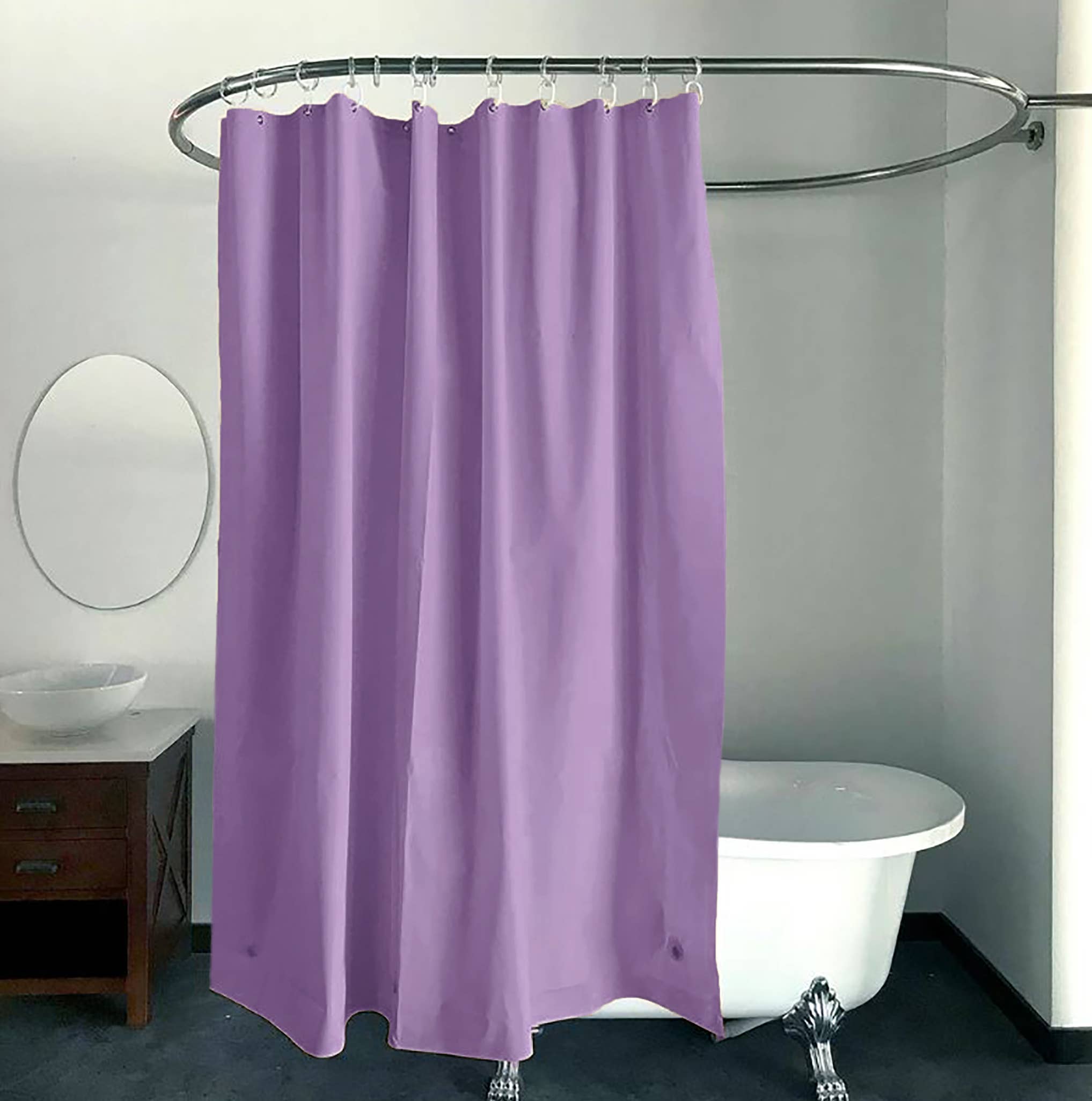 home mart goods - Wholesale Shower Curtain - Purple Vinyl Shower Curtain Liner Waterproof (70" x 72")0