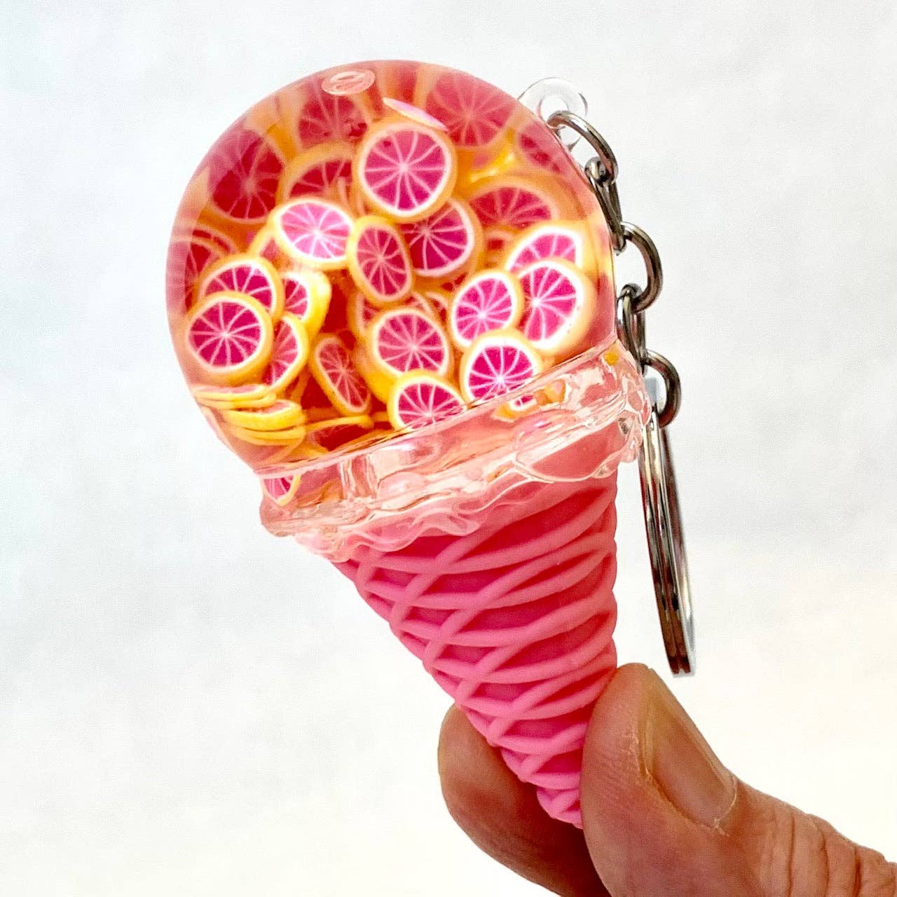 BCmini - Wholesale Keychain - Unisex - 12068 Fruit Ice Cream Floaty Key Charm5