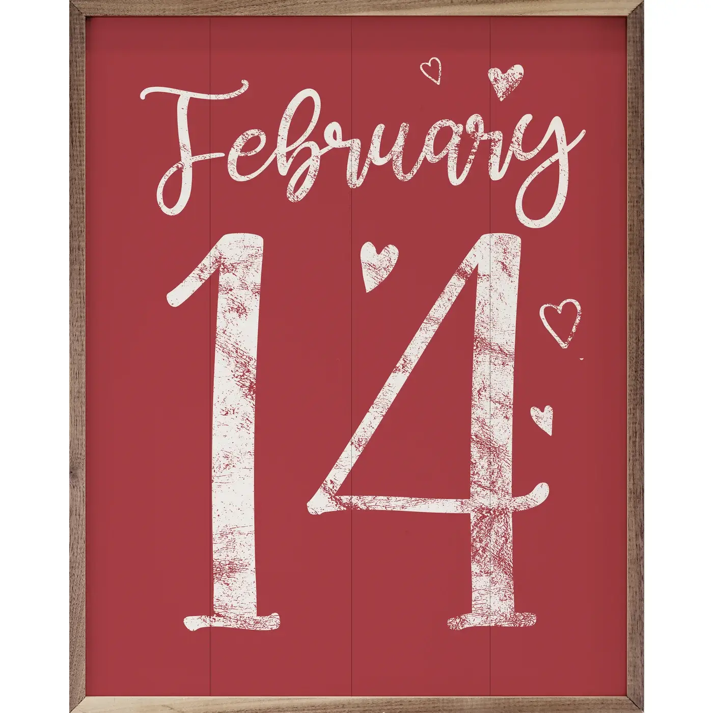 Kendrick Home - Wholesale Sign - February 14th Hearts Pink0