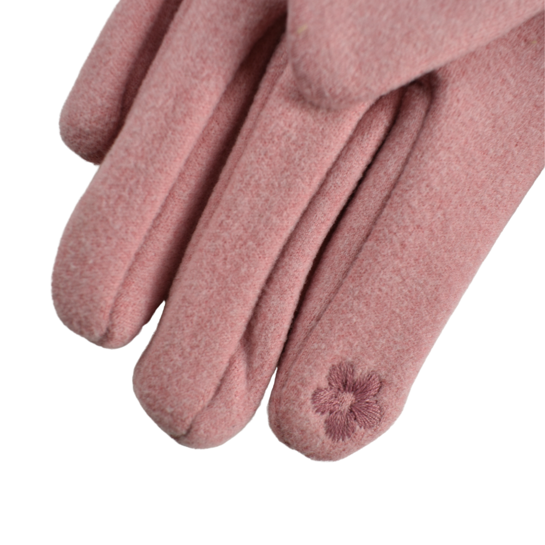 Taylor Hill Scarves & Co – wholesale Gloves – Women's – THSG1085: Pink: Flat Bow Gloves2