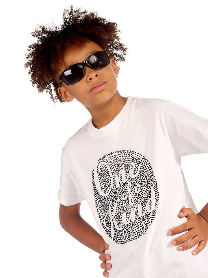 Trendy Toggs Kids One Of A Kind Rhinestone White T-shirt for wholesale by Trendy Toggs