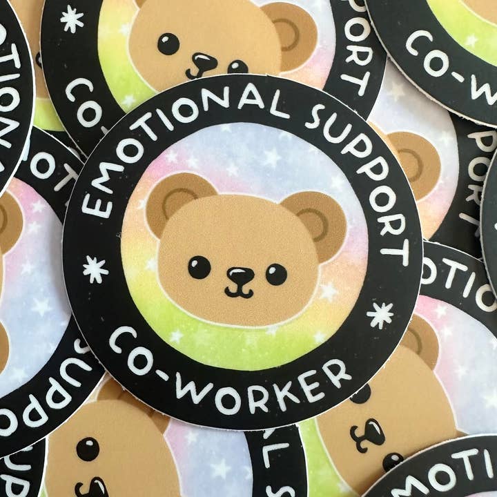 Hilarious Humanitarian - Wholesale Sticker - Emotional Support Co-Worker Sticker1