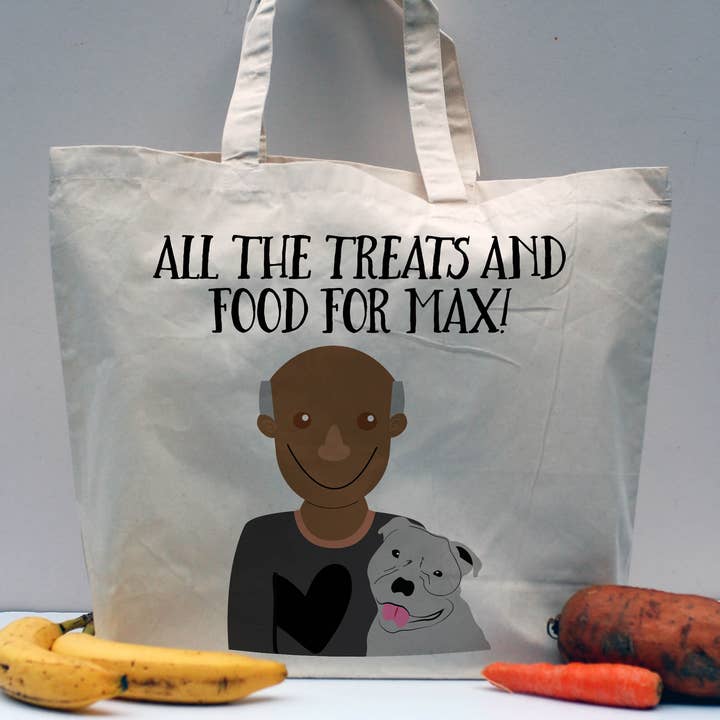 Afewhometruths - Wholesale Draagtas - Uniseks - Gepersonaliseerde Dog Dad Tote Shopper Bag0