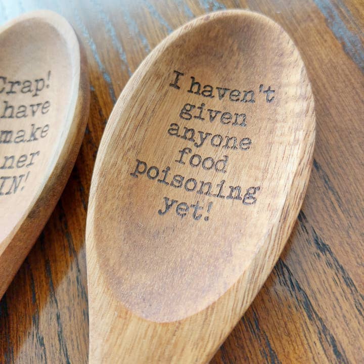 Happy Organized Home - Wholesale Kitchen Spoon - Funny Humor Laser engraved wooden Spoon.