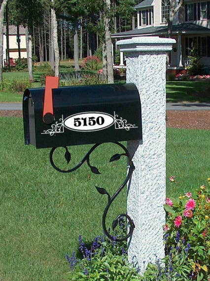 Mailbox Vinyl Decal (Set of 2 decals) MB09 for wholesale by Yellowstone Decals / Shirts and Giggles