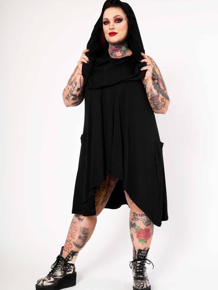 Rituel tunic - black for wholesale by Putré-Fashion