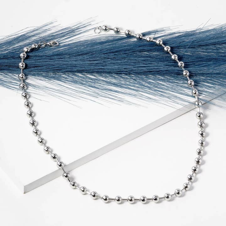 Wild Honey - Wholesale Link & Chain Necklace - 18K Gold Dipped 18 Inch Ball Chain Necklace2