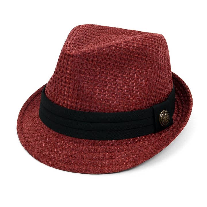 Spring/Summer Textured Pattern Fashion Trilby Fedora for wholesale by Selini New York