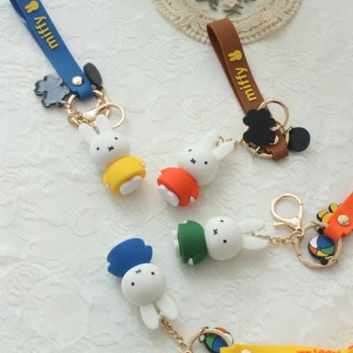 K-Wonderland - Wholesale Keychain - Women's - Miffy Charaters Figure Key Holder-Bag Charm, Gift Key Ring5