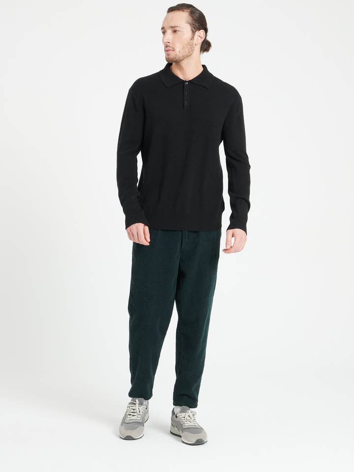 Polo de manga larga para hombre en cachemira LUKE 5 para venta al por mayor de STUDIO CASHMERE8