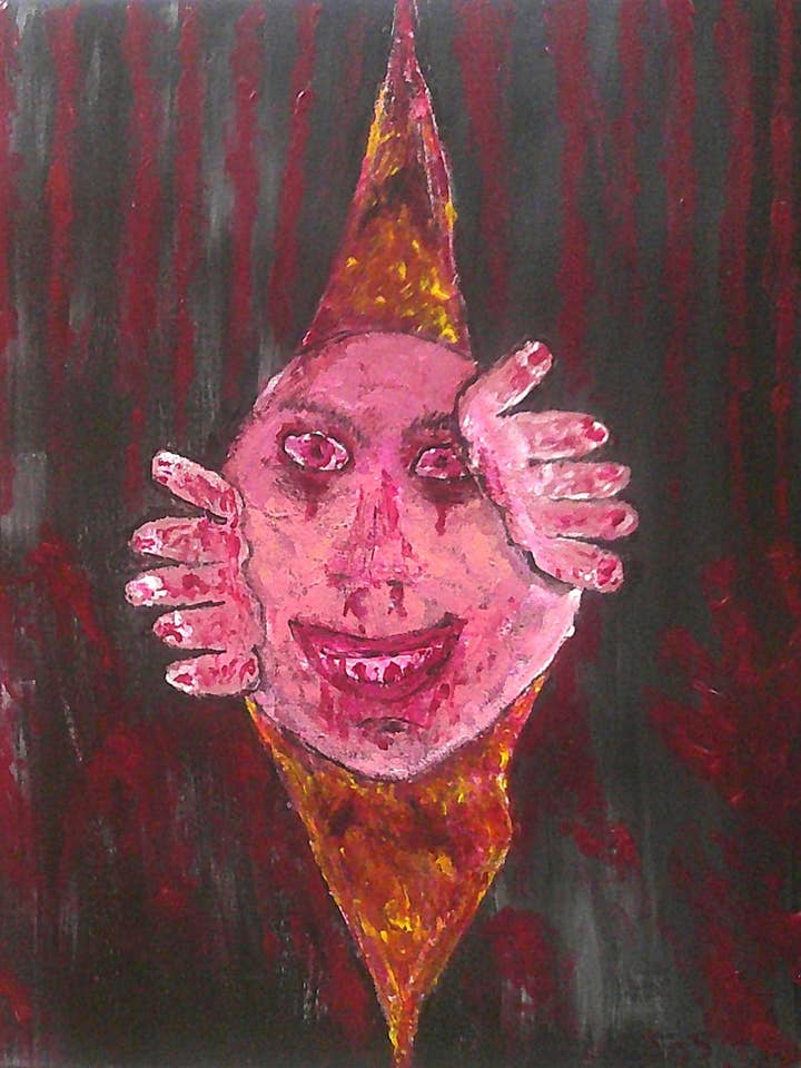 16x20 gerald through the wall for wholesale by Acrylics by Sammi