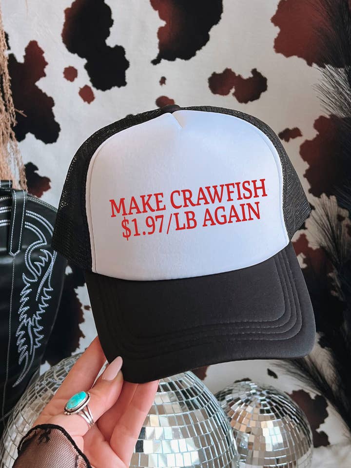 MAKE CRAWFISH $1.97/LB AGAIN TRUCKER CAP for wholesale by Spirit+Tribe