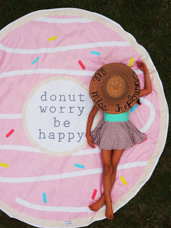 Donut Worry Be Felice Roundie per la vendita all'ingrosso da parte di Jessica Rey