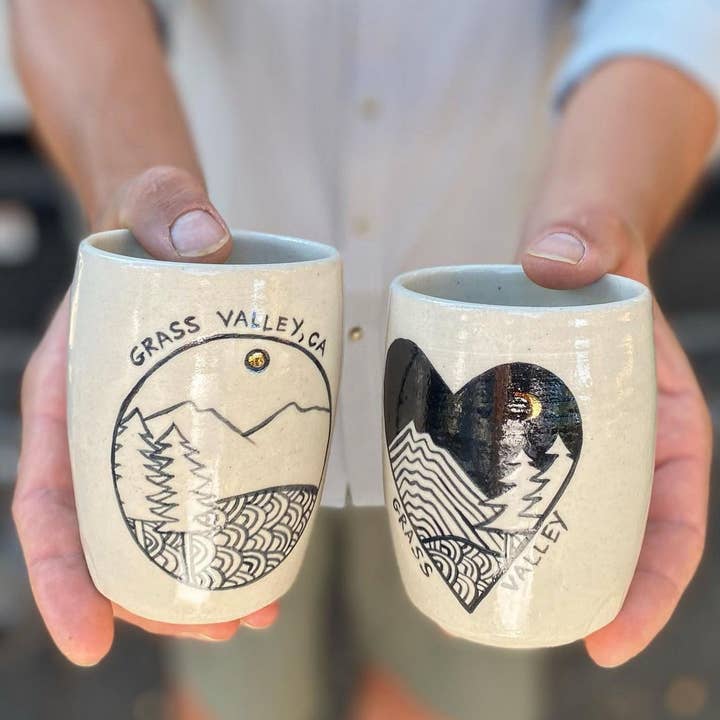 personalized city cup for wholesale by Pickle Pottery