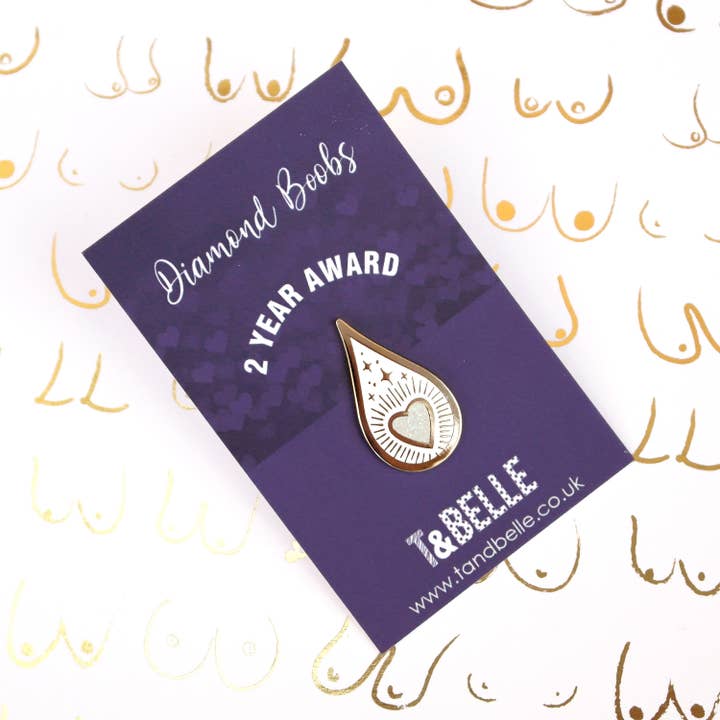 Drops of Magic - Épinglette diamant 2 ans d'allaitement pour la vente par T & Belle