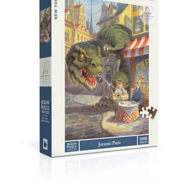 New York Puzzle Company EU - Wholesale Puzzle - Adult - Jurassic Paris - 1000 Piece Jigsaw Puzzle