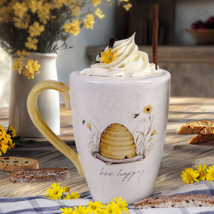 Certified International - Wholesale Coffee Mug - Bee Sweet Mug 16 oz. 4 asst.