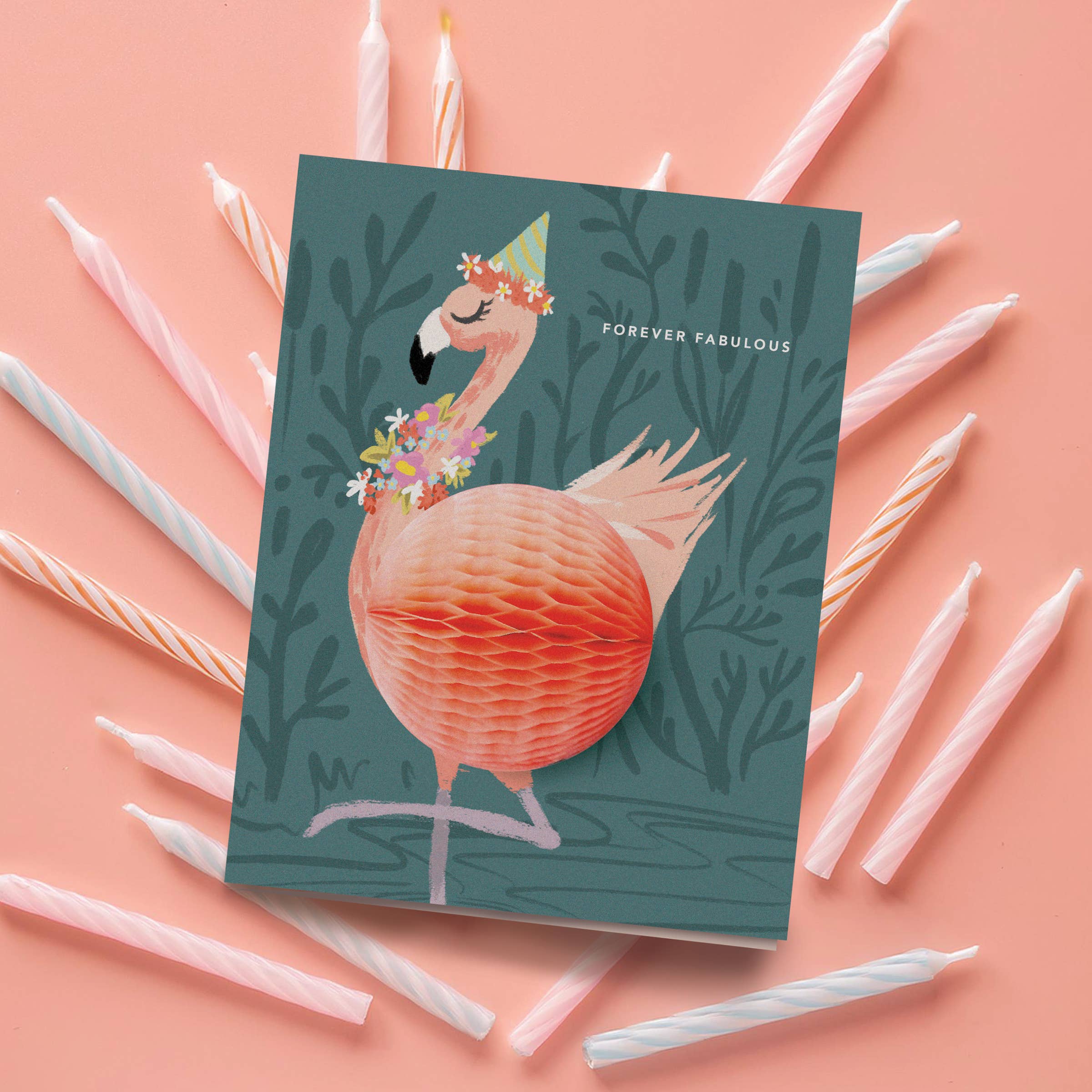 Inklings Paperie - Wholesale Birthday Card - Pop-up Card - Flamingo Birthday9