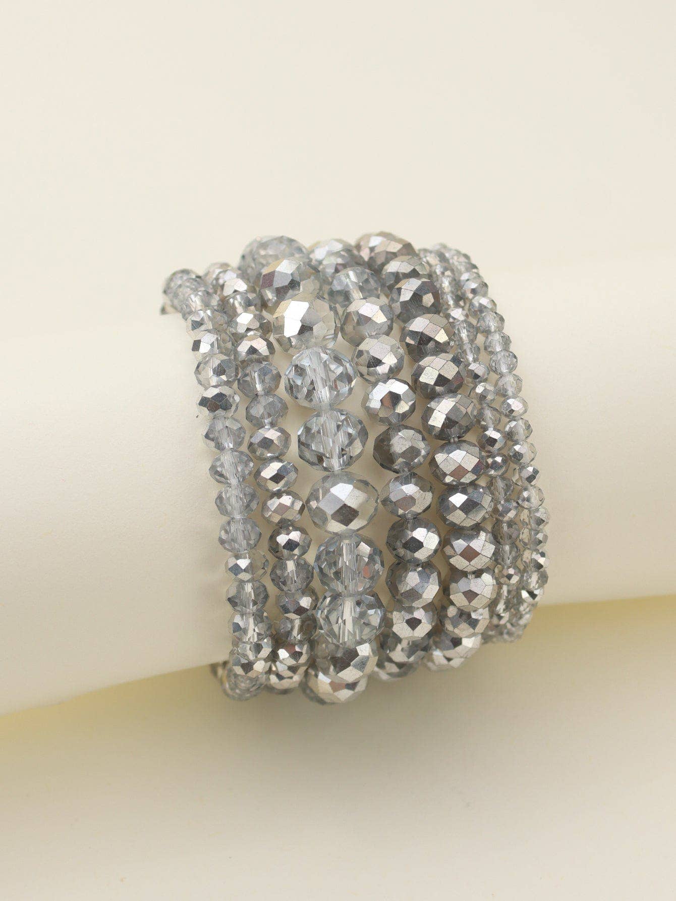 MiMi Wholesale - Wholesale Jewelry Set - CB2177 7 Piece Glass Beaded Bracelet Jewelry Set5