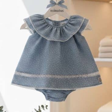 Aura Babyklänning med trosor 100% Bomull för wholesale av Minutus