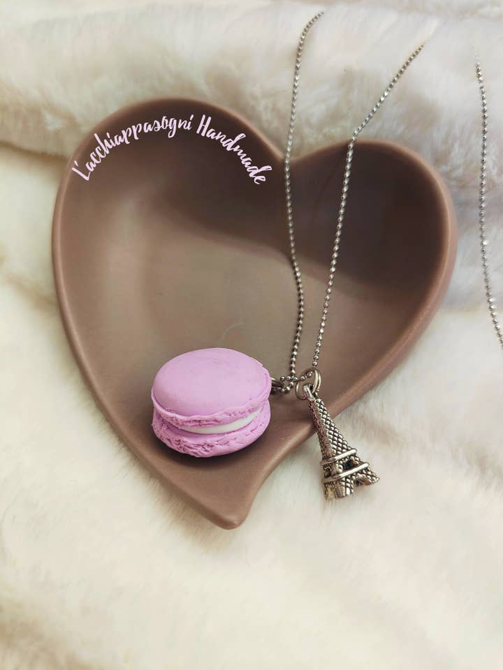 Parisian Macaron necklace for wholesale by Acchiappasogni Handmade