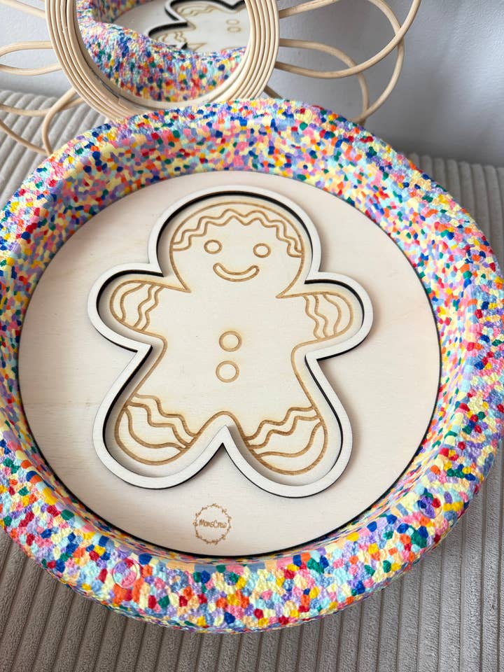 Aktivitetsplade honningkagemand 3D (Stabelsten) for engroshandel hos MomsCrew