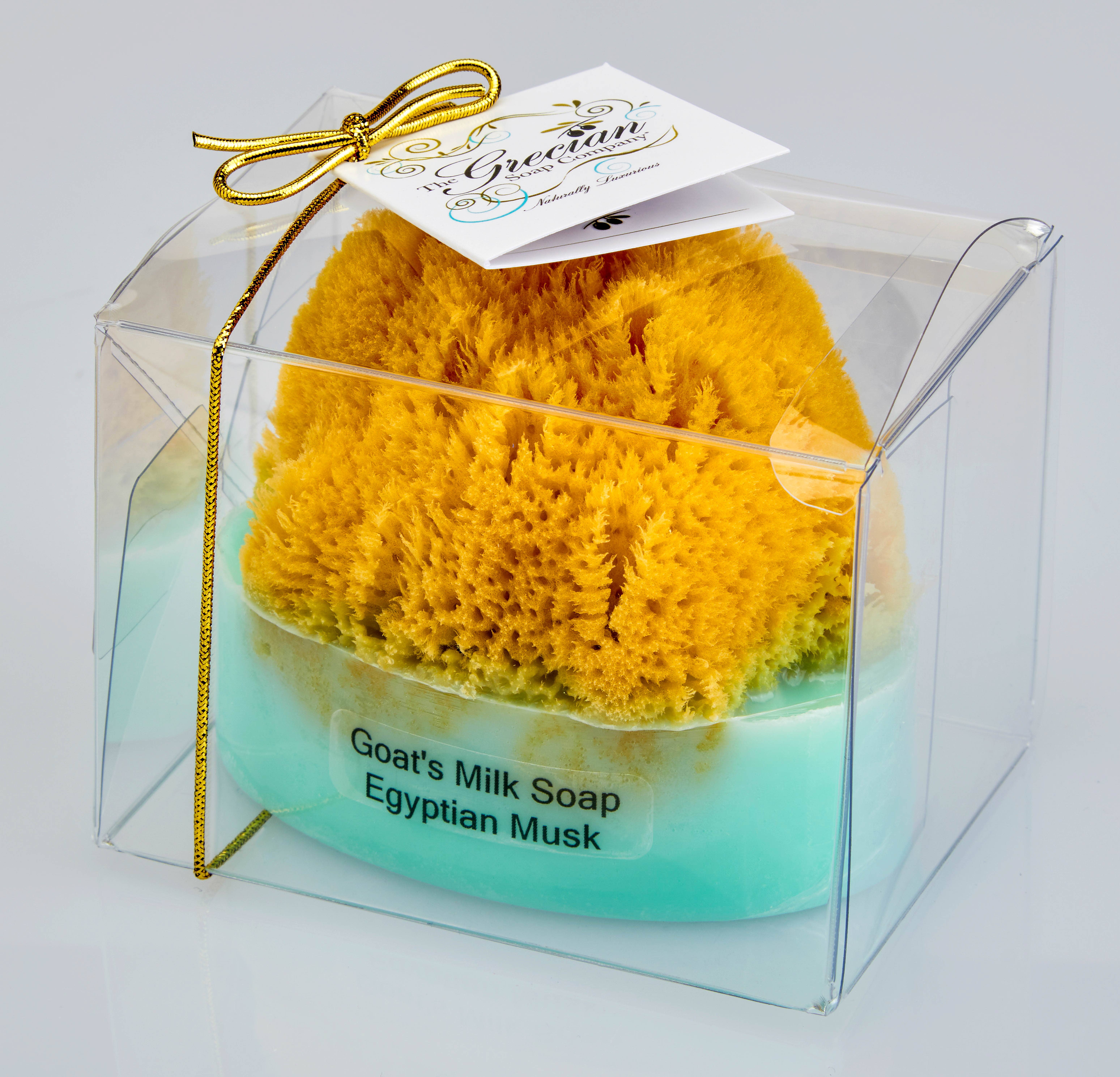 The Grecian Soap Company - Wholesale Bar Soap - Goat Milk Natural Exfoliating Soap Bar with Sea Sponge5