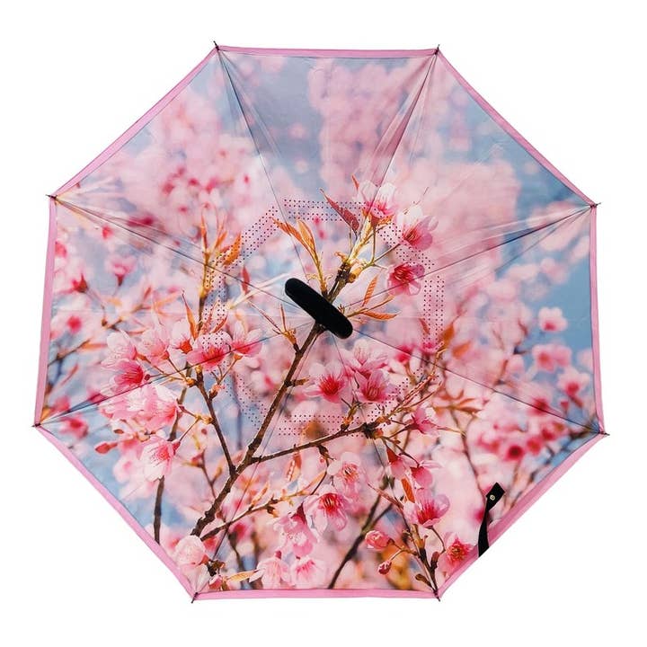 IOco Gift Designers - Wholesale Umbrella - Women's - IOco Reverse Umbrella - Sky Blossom