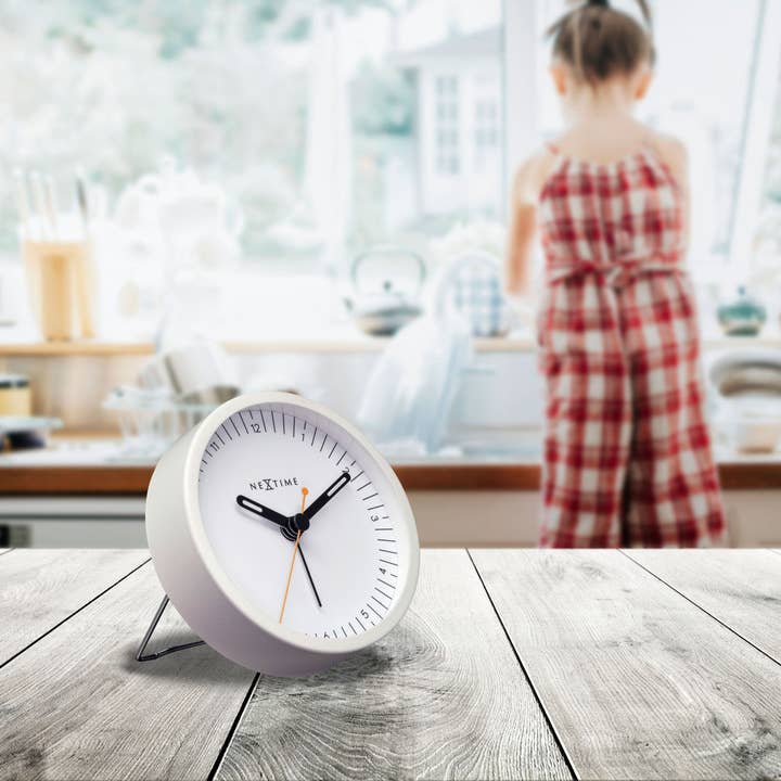 NeXtime - Wholesale Alarm Clock - Table Alarm Clock 9x9x7.5cm - Silent - Light function /Metal "Small"13