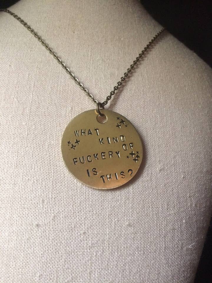 Wat voor soort F***ery is dit? Ketting - Amy Winehouse Lyric voor wholesale door Mitzi Wear