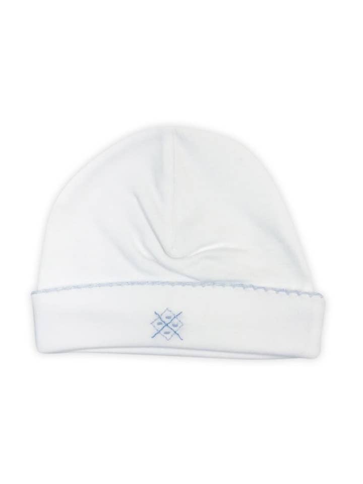 Argyle Boy Pima Cotton Baby Hat for wholesale by Baby Threads