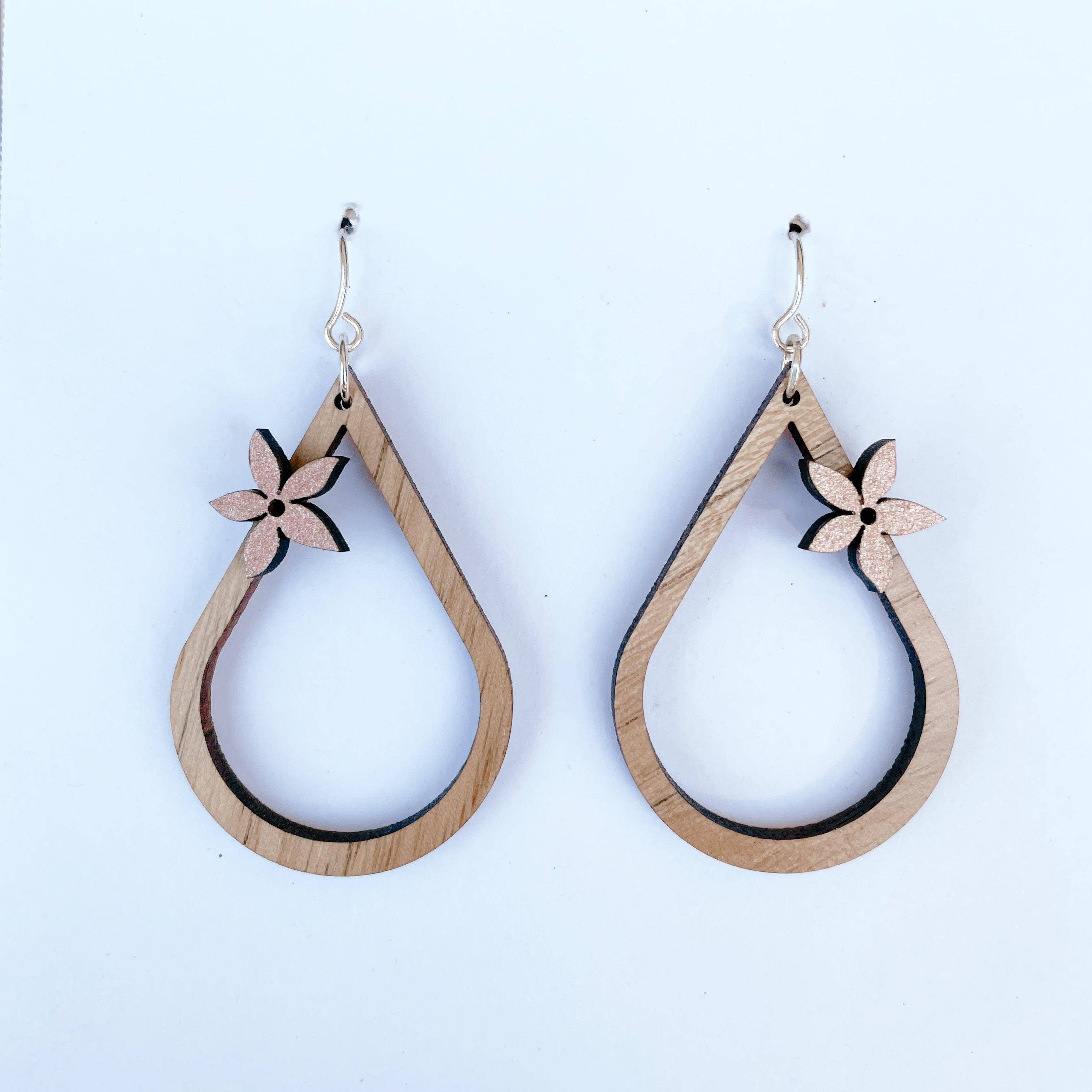 Solshine and Co - Wholesale Dangle Earrings - Hand Painted Pua Drops2