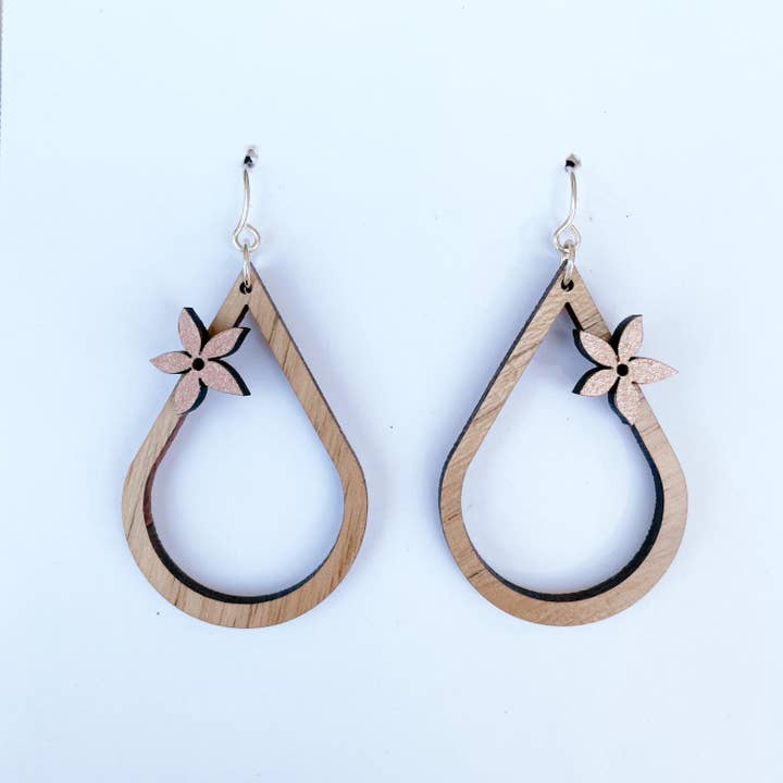 Solshine and Co - Wholesale Dangle Earrings - Hand Painted Pua Drops2