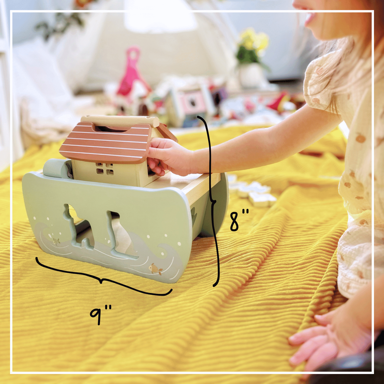 OmaOmaOma! Montessori Educational Wooden Toys for Kids – Brinquedo de madeira - Crianças por atacado – Arca de Noé Formas Sortidas - Brinquedo de Madeira para Idades 2+8