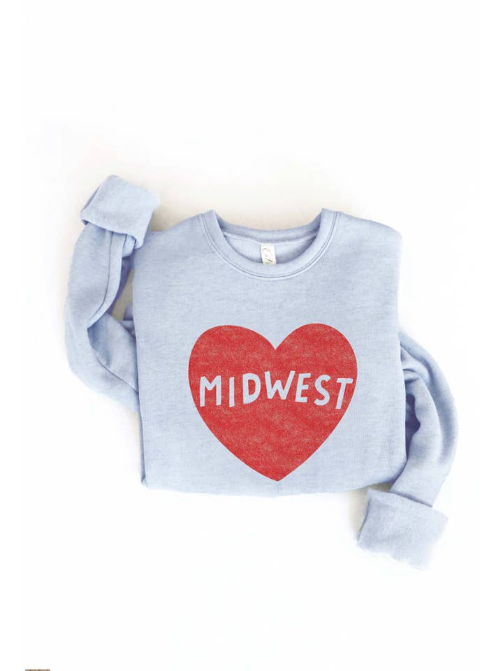 OAT COLLECTIVE - Vendita all'ingrosso Felpa stampata - Donna - Felpa con stampa MIDWEST HEART16