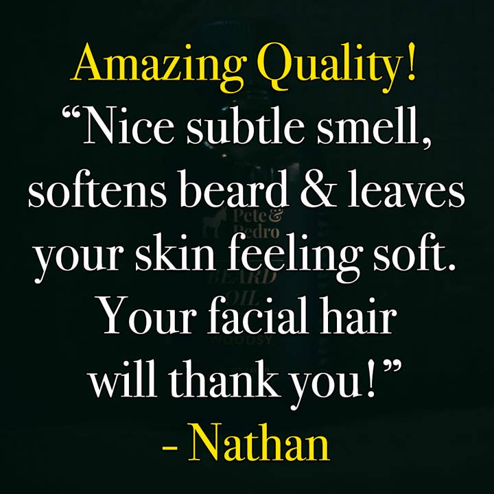Pete & Pedro - Wholesale Beard Styling Product - Pete & Pedro Natural Blend Woodsy Beard Oil3