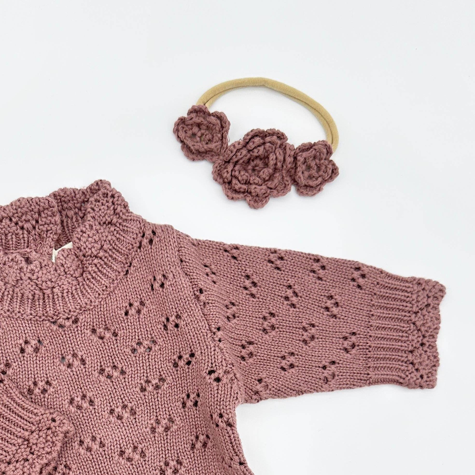 OLIVE & CRADLE - Venta al por mayor Conjunto de ropa - Bebés - Conjunto Grace de punto para recién bebé de 2 piezas6