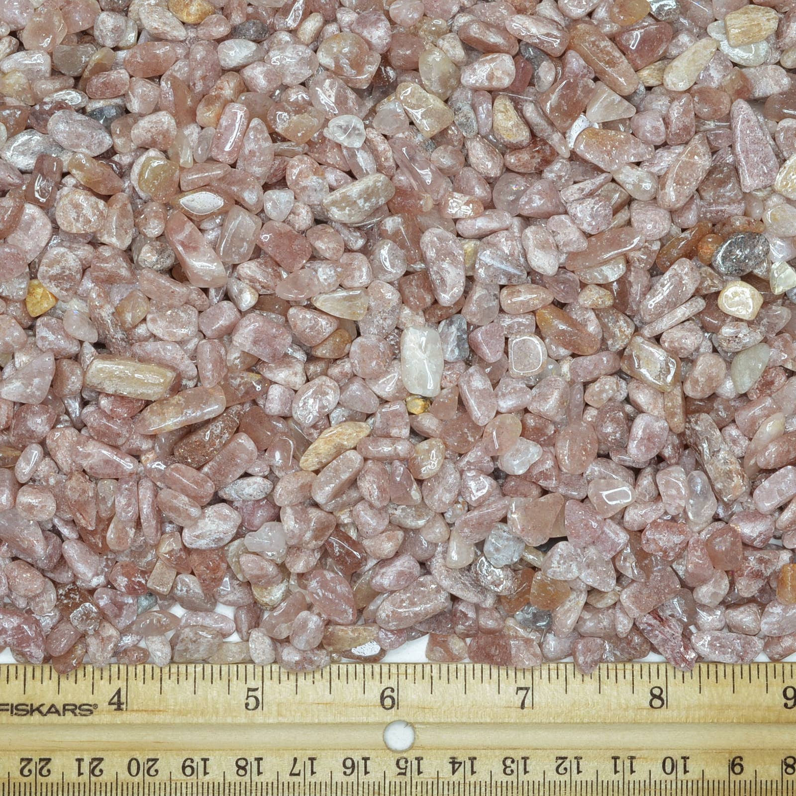Fantasia Mining - Vendita all'ingrosso Pietra/cristallo spirituale - Patatine al quarzo burattato alla fragola da 0,2" a 0,3" - Cina (1 libbra)2