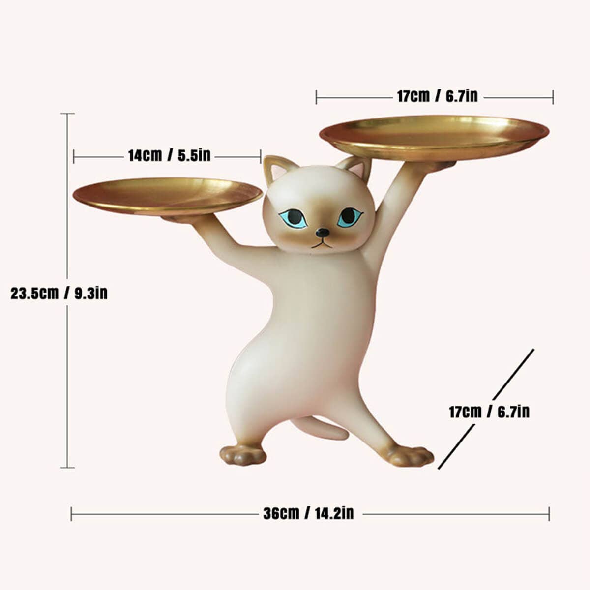 Moderny - Wholesale Decorative Tray - Posing Cat Tray1