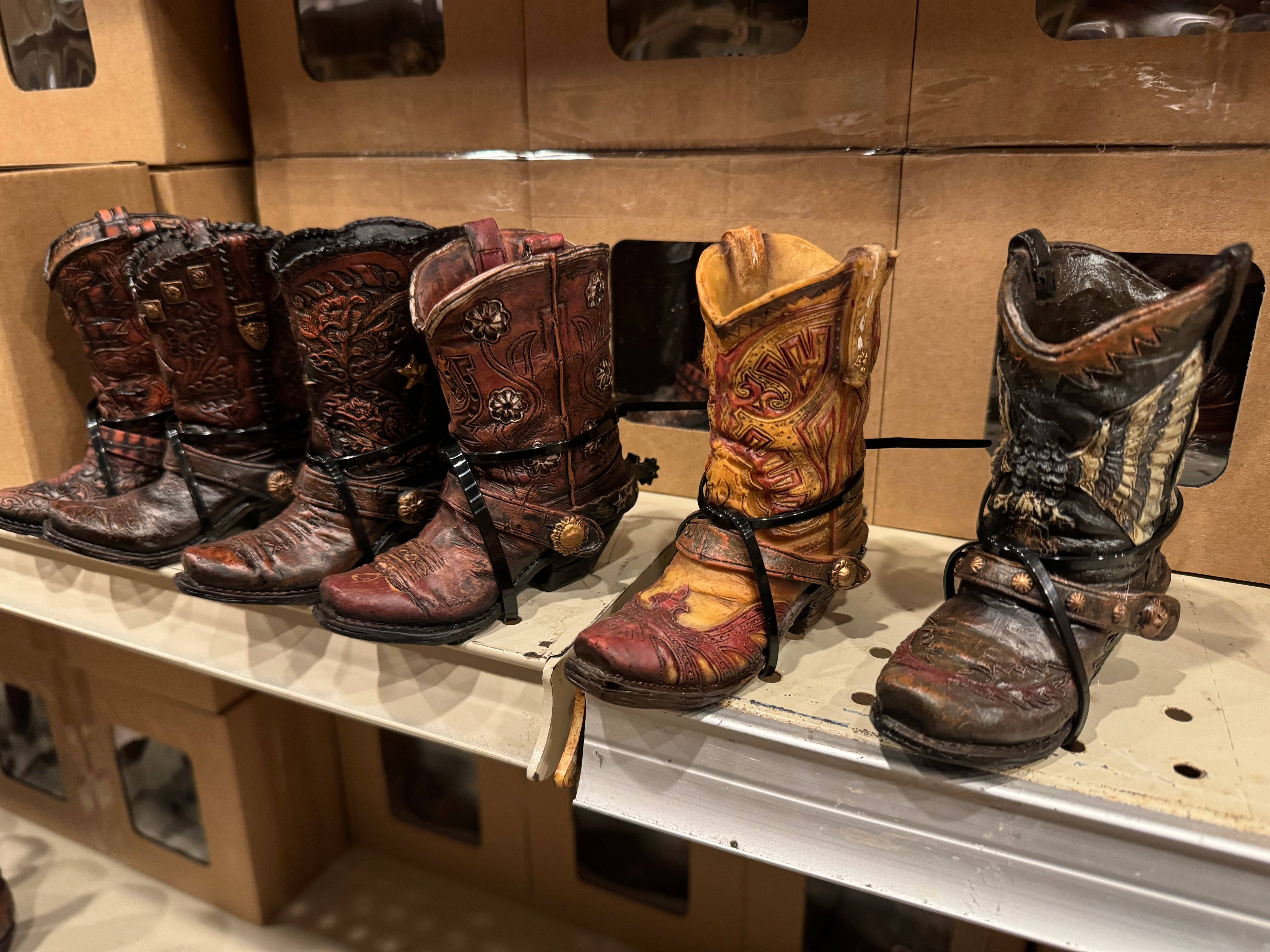 Broads Market - Wholesale Vase - Set of 6 Western Boot Vases3