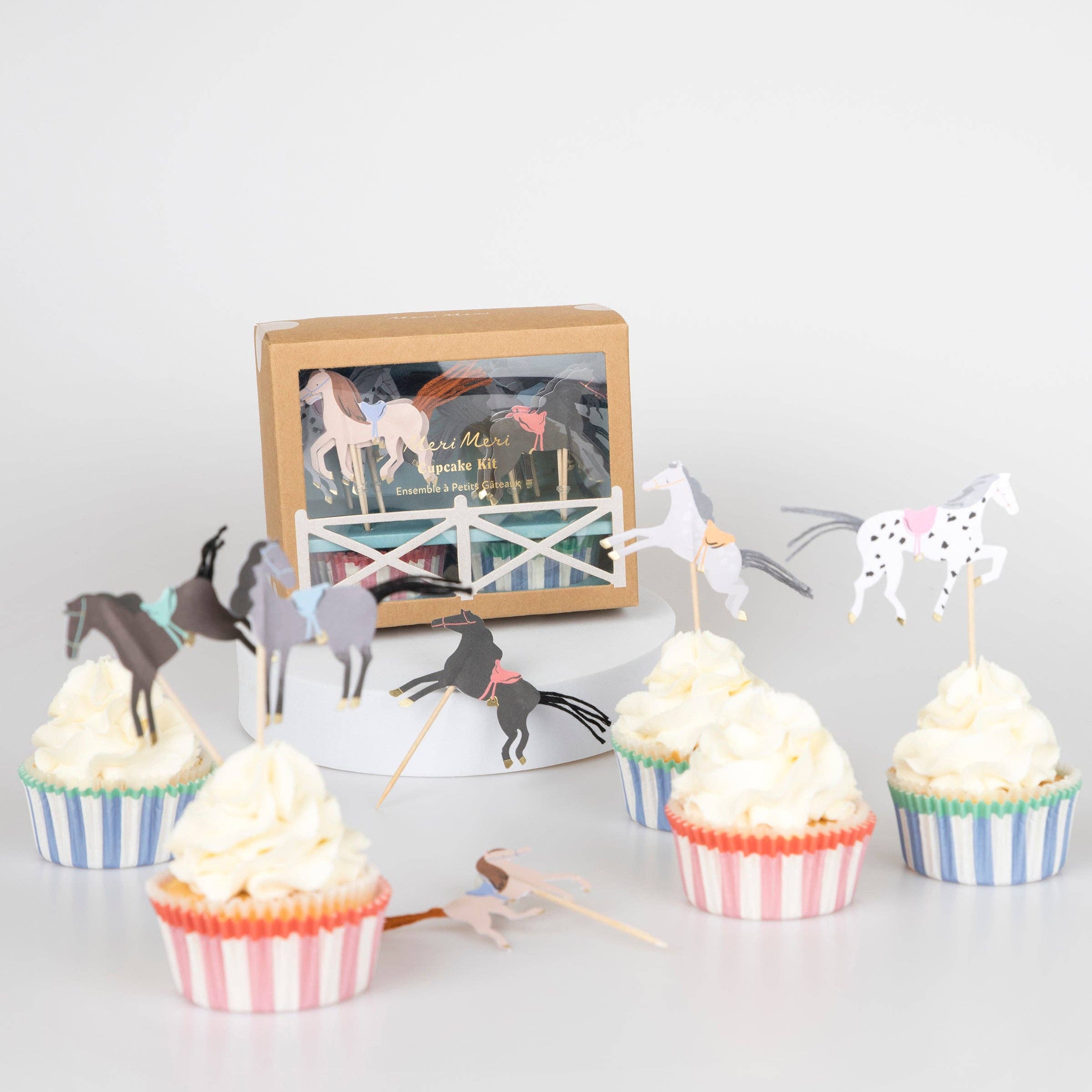 Meri Meri - Wholesale Cake/Cupcake Topper - Horse Cupcake Kit2