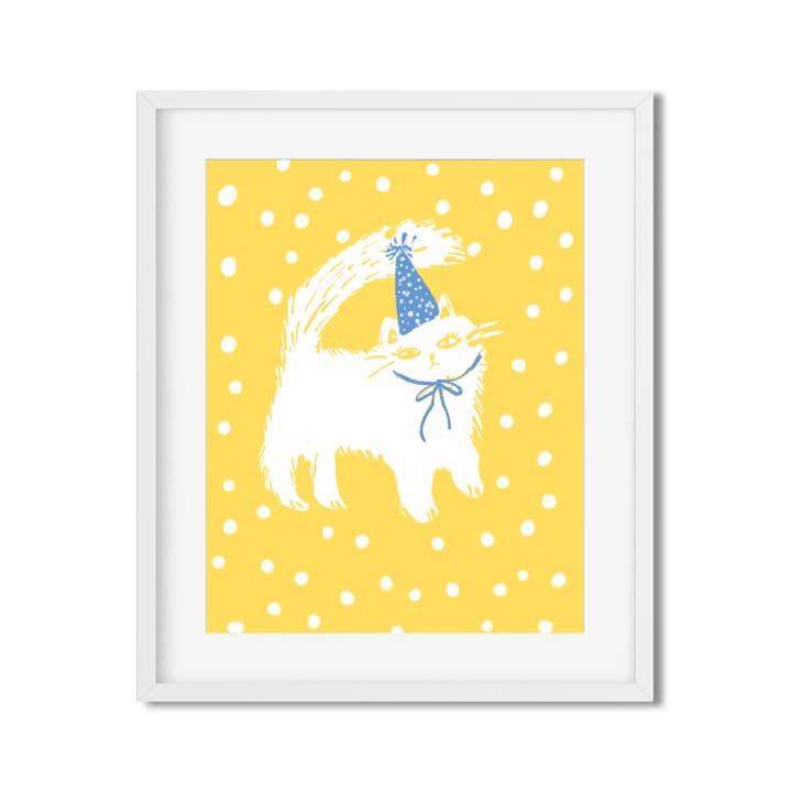 Impression d'art Chat de fête pour la vente par Ashley Frye Studio