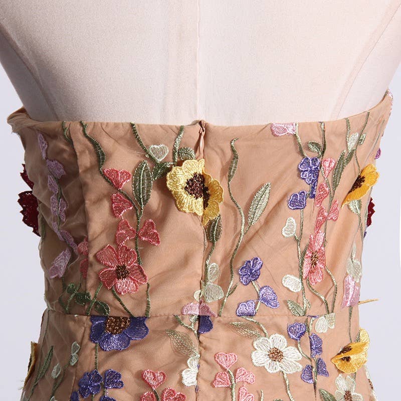 Productseeker - Venta al por mayor Vestido - Mujer - Vestido tubo ajustado con bordado floral19