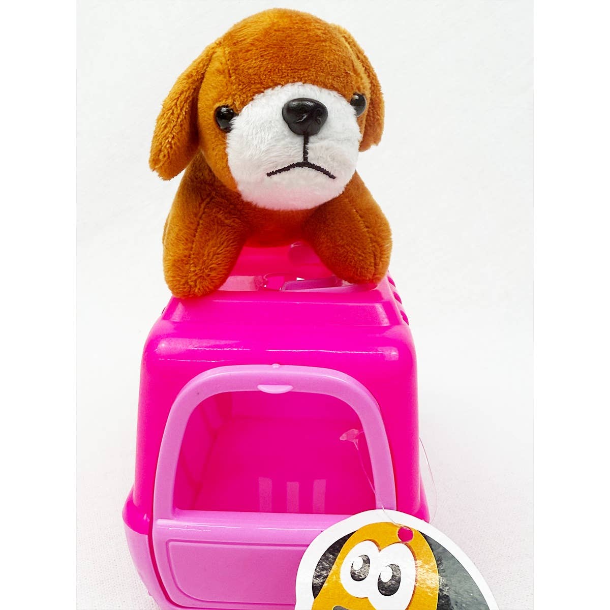 MÉLANGER LA COULEUR Adorable jouet en peluche chiot avec transporteur en vente sur Faire2