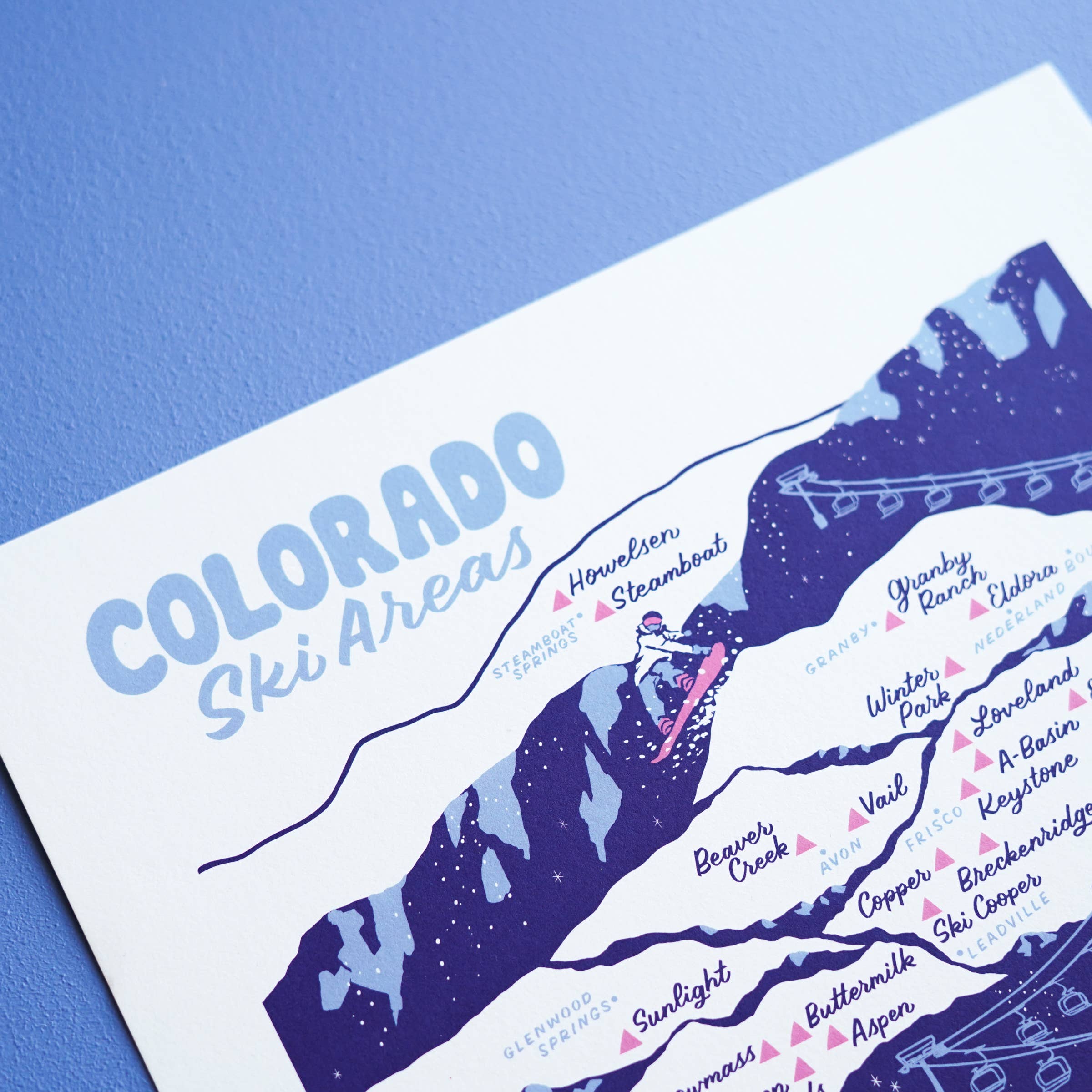 Little Known Goods - Wholesale Map - Colorado Ski Areas Map6