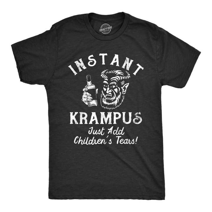 Instant Krampus Just Add Childrens Tears Men's T Shirt for wholesale by Crazy Dog T-Shirts