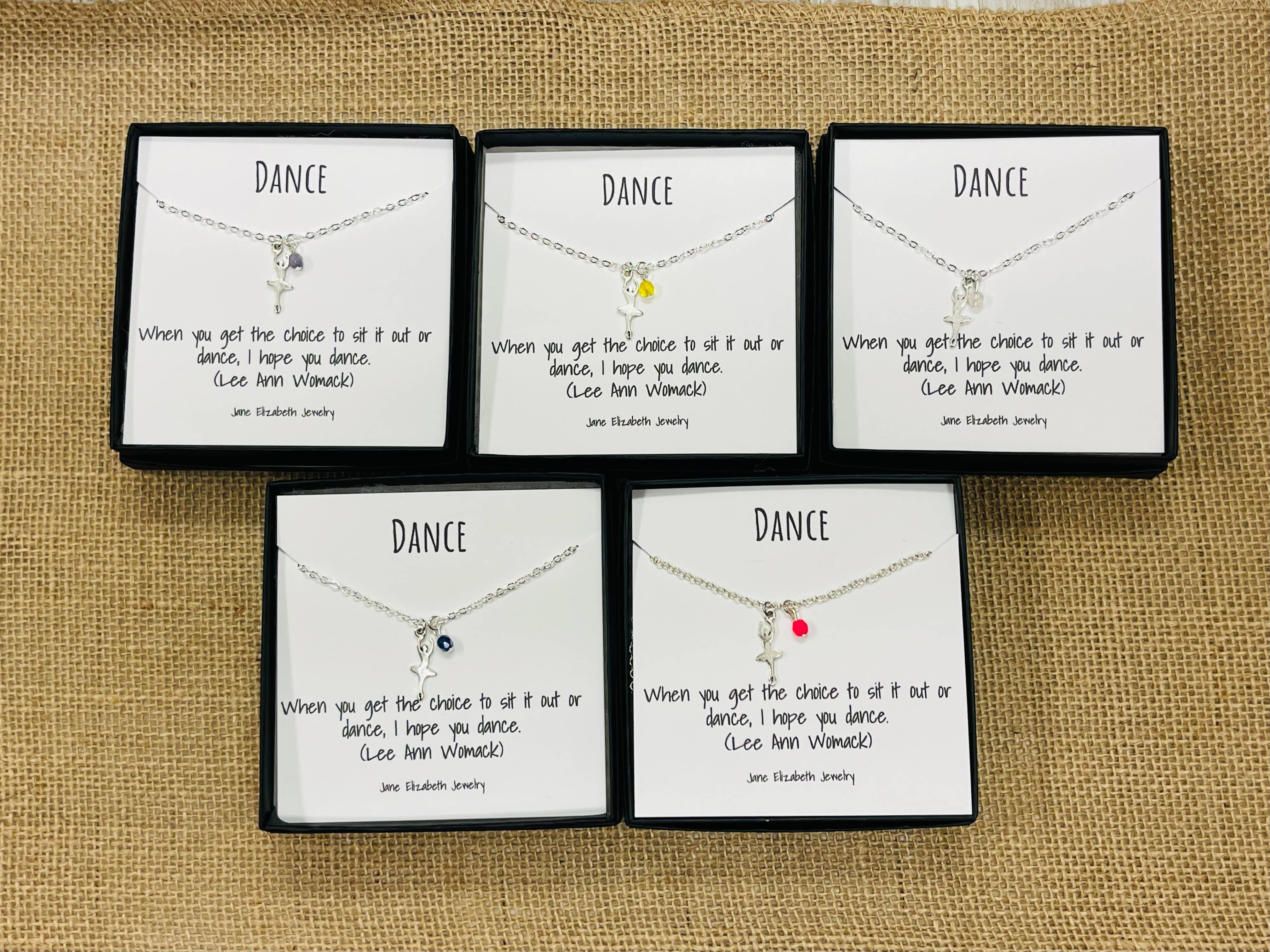 Jane Elizabeth Jewelry – wholesale Pendant/charm necklace – Dance Recital Gift, Girls Ballerina Necklace, Ballet Charm7