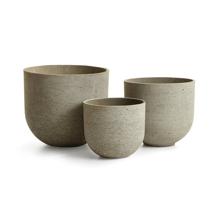 Concretelite Jesse Pots, Set Of 3 for wholesale by Napa Home & Garden