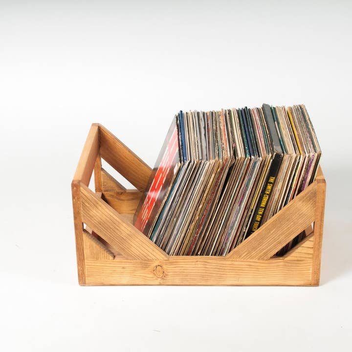 WickerWoodWorks - Wholesale Storage Bin - The Milk Crate Alternative: 12" Vinyl Record Storage4